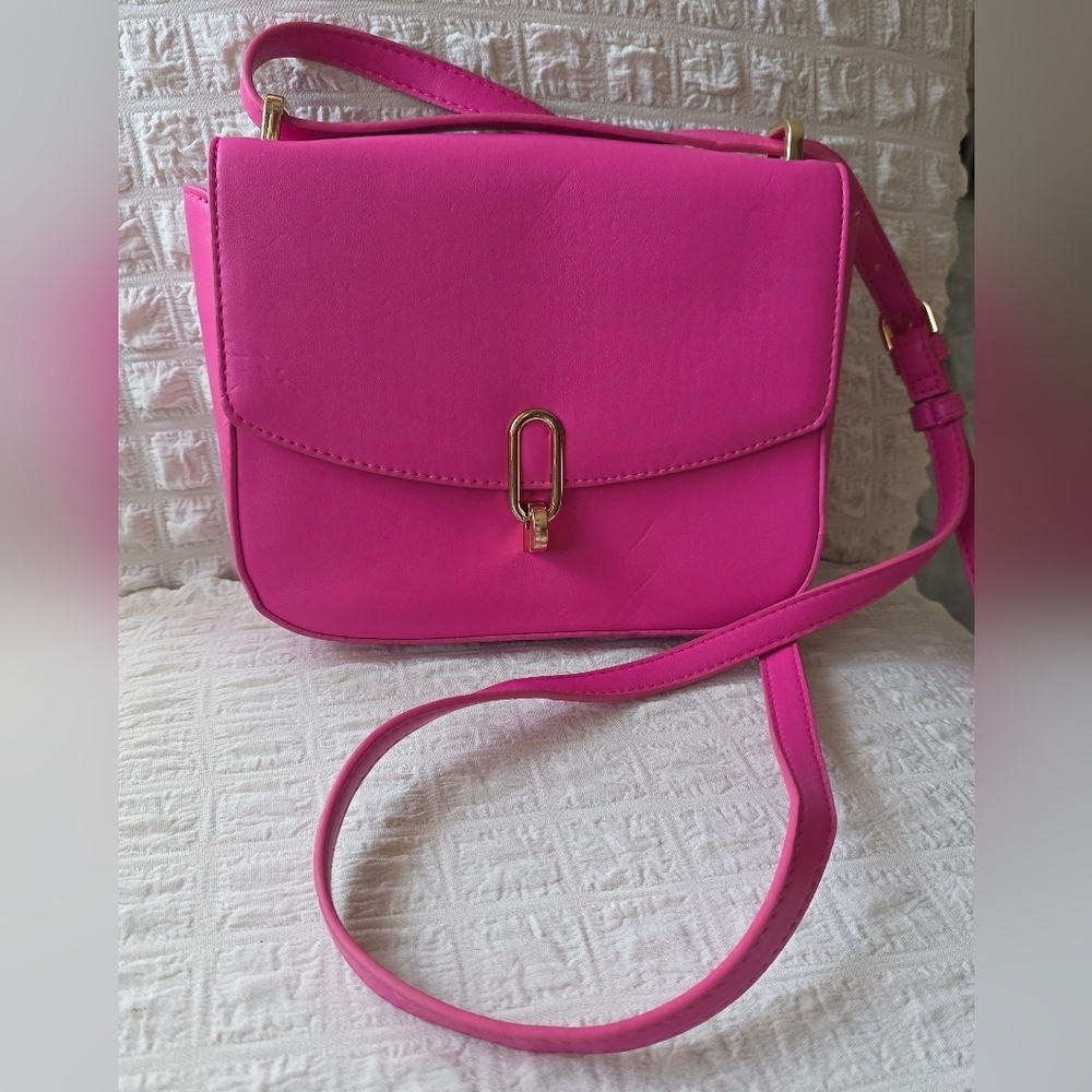 a new day Fuchsia Crossbody Bag